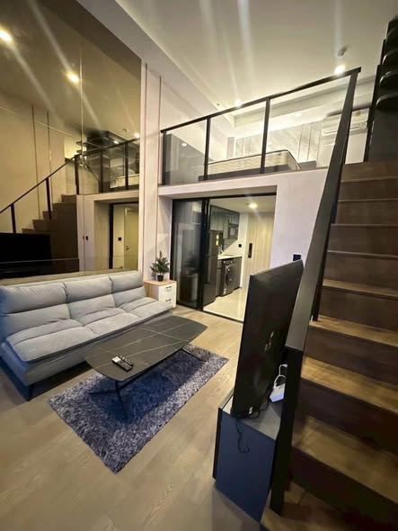 living room and room interior of Park Origin Chula-Sam Yan