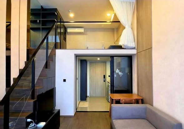 living room and room interior of Park Origin Chula-Sam Yan