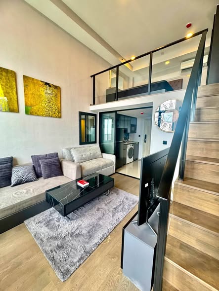 living room and room interior of Park Origin Chula-Sam Yan