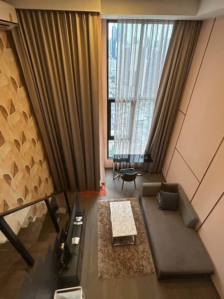 living room and room interior of Park Origin Chula-Sam Yan