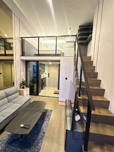 living room and room interior of Park Origin Chula-Sam Yan
