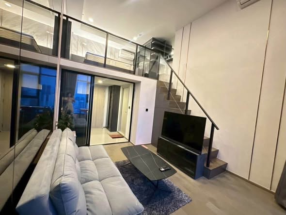 living room and room interior of Park Origin Chula-Sam Yan