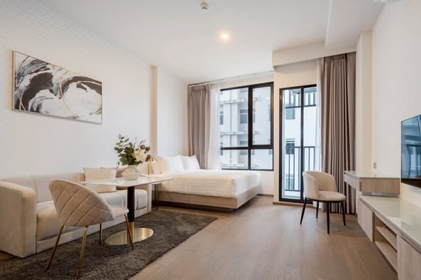 bedroom of Park​ Origin​ Phaya Thai