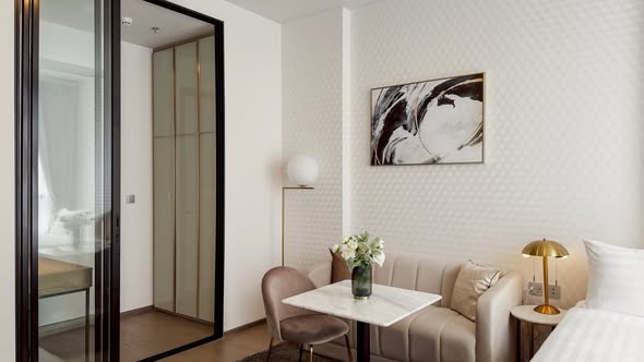 bedroom of Park​ Origin​ Phaya Thai