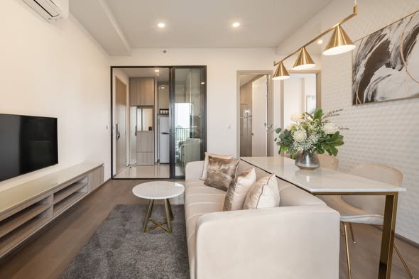 living room of Park​ Origin​ Phaya Thai