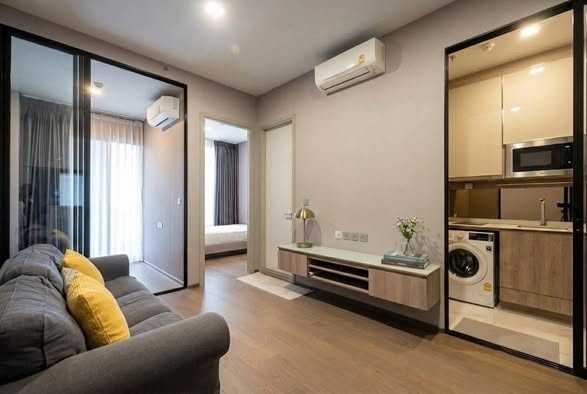 living room and bedroom and room interior of Park​ Origin​ Phaya Thai