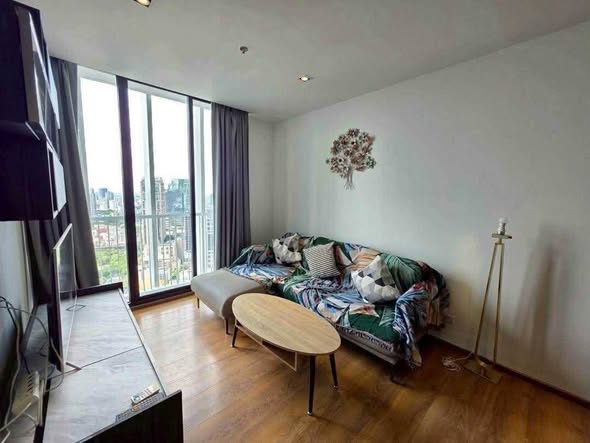 living room and bedroom of Park Origin Phrom Phong