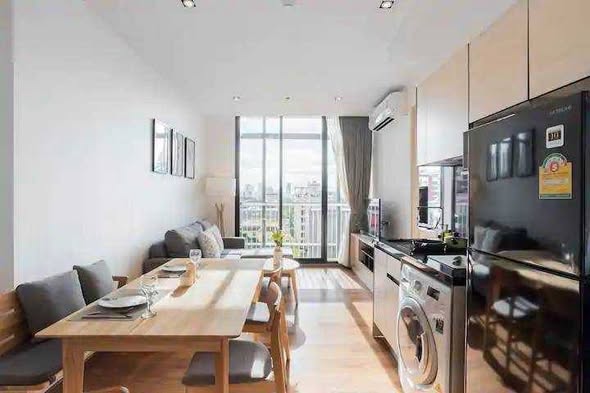 living room and room interior of Park Origin Phrom Phong