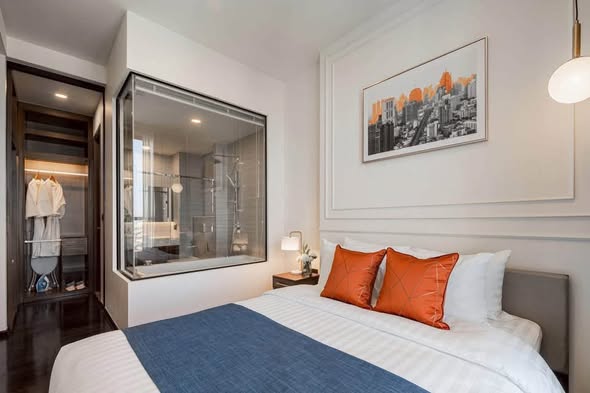 bedroom of Park​ Origin​ Thonglor