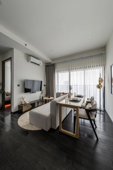bedroom and living room of Park​ Origin​ Thonglor