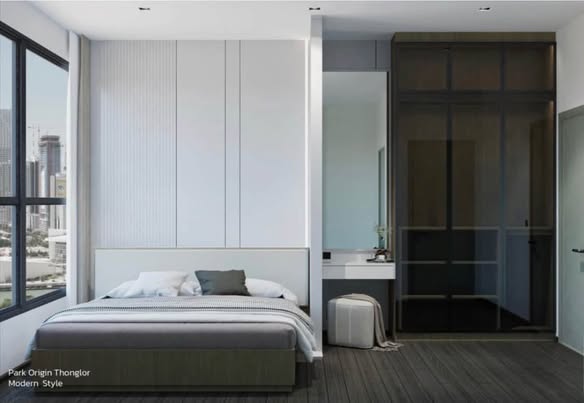 bedroom and room interior of Park​ Origin​ Thonglor