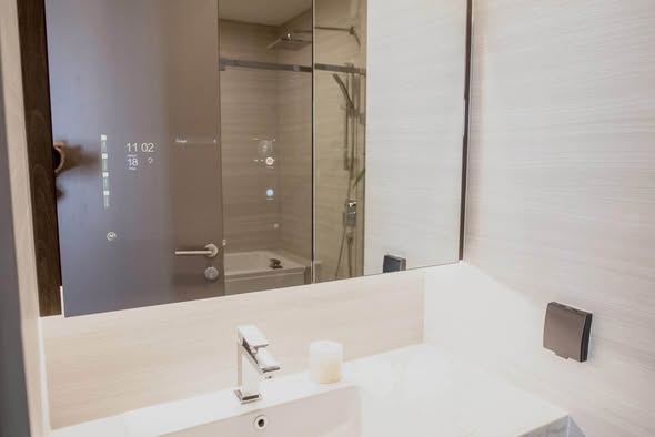 room interior and bathroom of Park​ Origin​ Thonglor