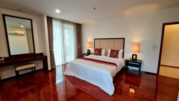 bedroom of Piyathip Place Serviced Apartment