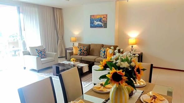 living room of Piyathip Place Serviced Apartment