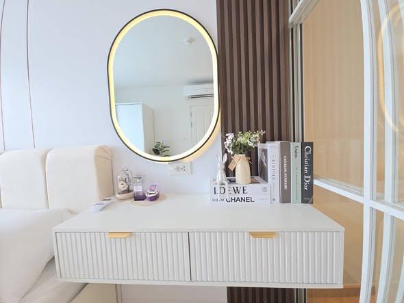 living room and room interior and bathroom of Plum @ Nawamin
