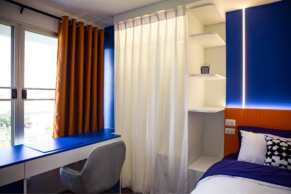bedroom of Premier place condo