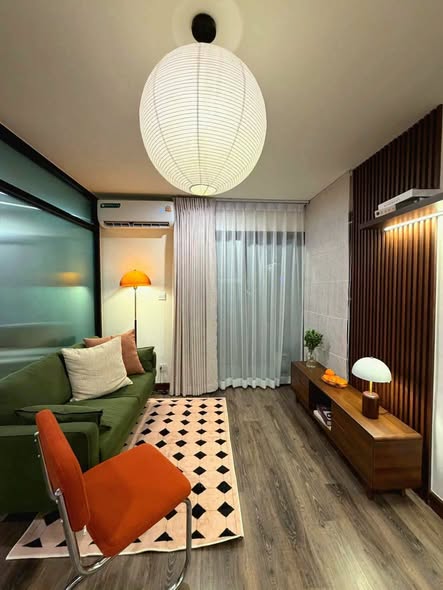 living room and bedroom of Prompto Condo Ratchada 32