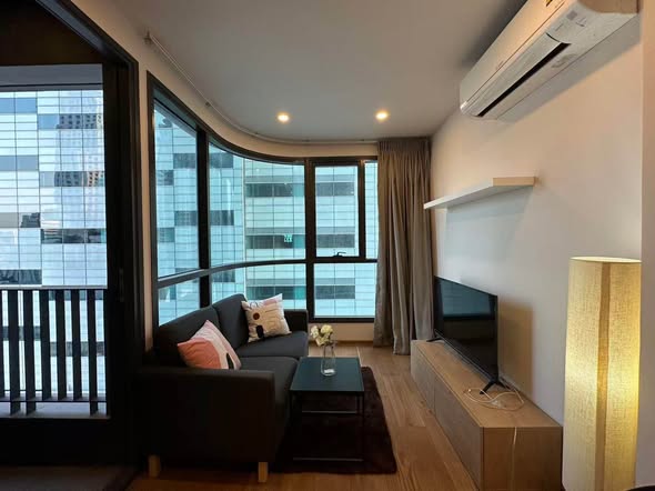 living room and bedroom and room interior of Q Chid Lom – Phetchaburi