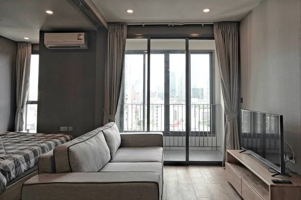 living room and room interior of Q Chid Lom – Phetchaburi