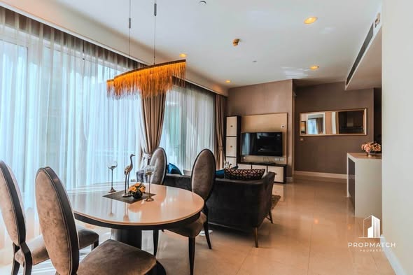 bedroom and living room of Q Lang Suan