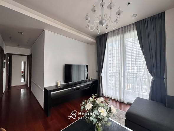 living room and bedroom of Quattro by Sansiri