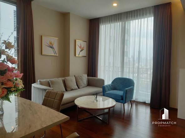 living room and bedroom of Quattro by Sansiri