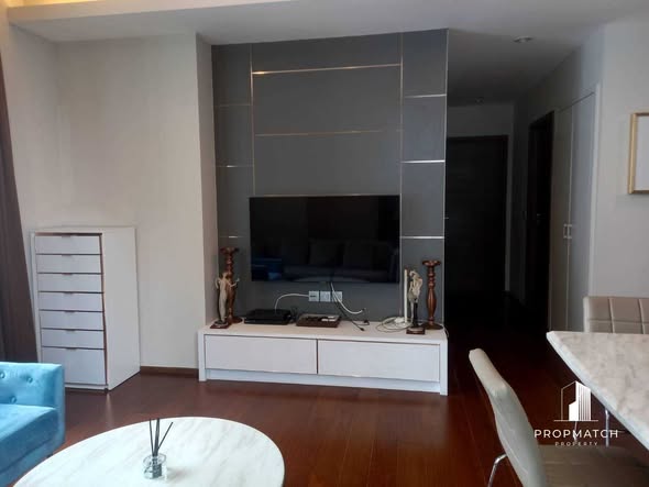 living room and room interior and kitchen of Quattro by Sansiri