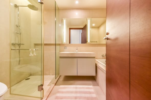 room interior and bathroom of Quattro by Sansiri