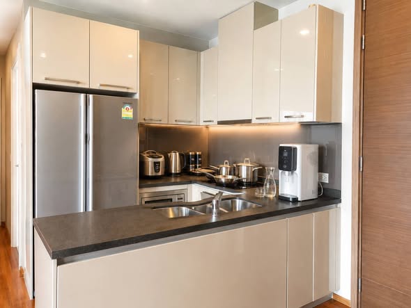 room interior and kitchen of Quattro by Sansiri
