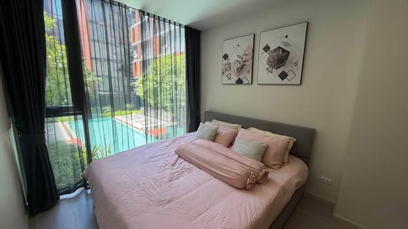 bedroom of Quintara Treehaus Sukhumvit 42