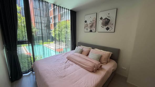 bedroom of Quintara Treehaus Sukhumvit 42