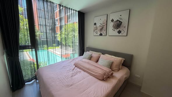 bedroom of Quintara Treehaus Sukhumvit 42