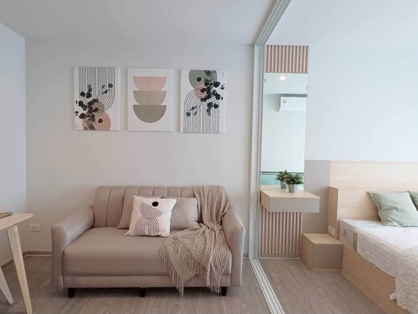 bedroom and living room of Regent Home Bangna (รีเจ้นท์โฮม บางนา)