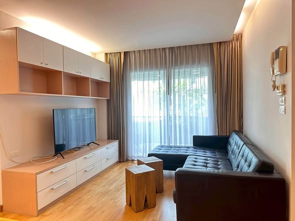 bedroom and living room of Residence 52 Condominium