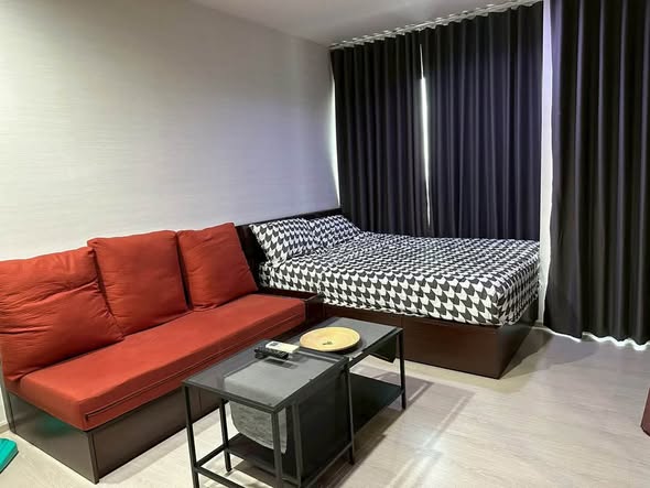 living room and bedroom of Rhythm Asoke
