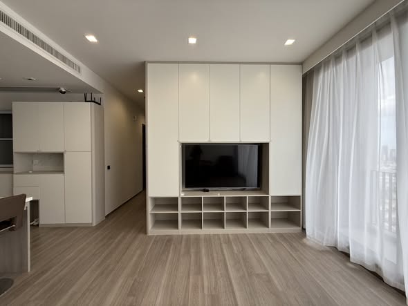 living room and bedroom and room interior of Rhythm Charoenkrung Pavillion