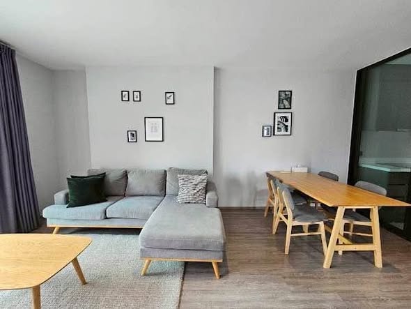 bedroom and living room of RHYTHM Ekkamai