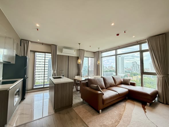 living room and bedroom of Rhythm Ekkamai Estate