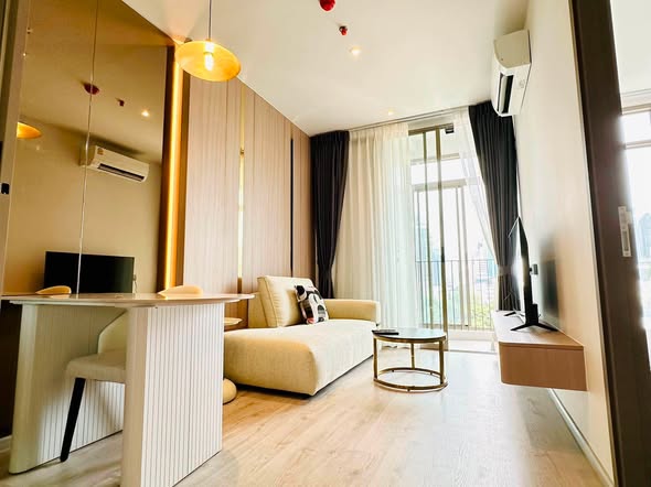 living room and bedroom of Rhythm Ekkamai Estate
