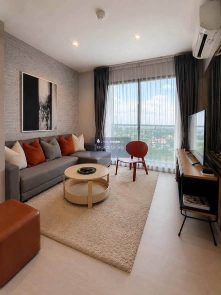 bedroom and living room of Rhythm Sukhumvit 36-38