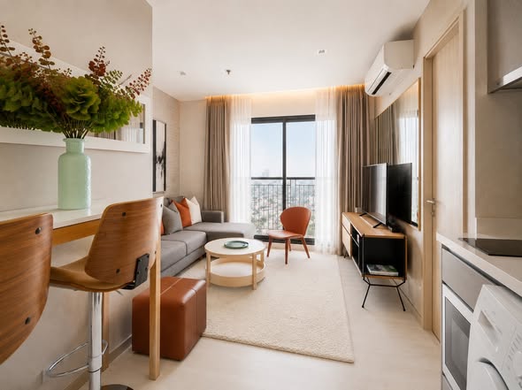 living room of Rhythm Sukhumvit 36-38