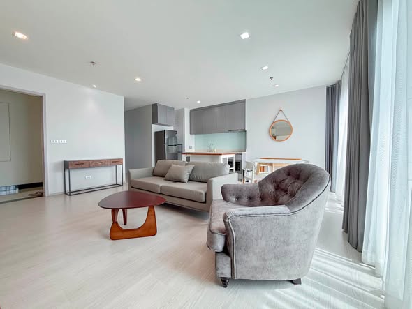 living room and bedroom and room interior of Rhythm Sukhumvit 36-38