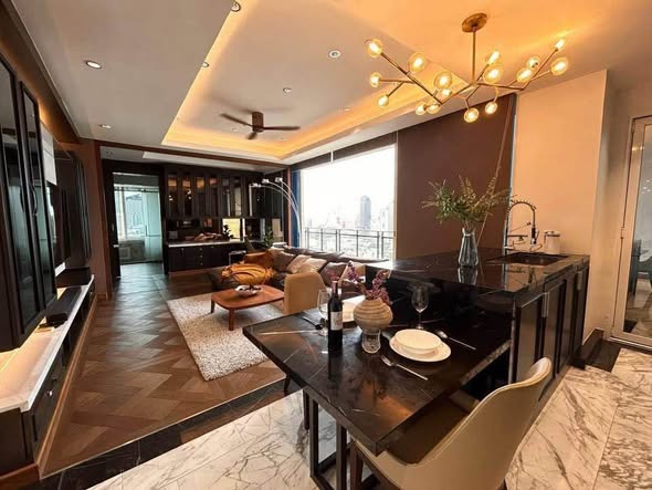 living room of Royce Private Residences