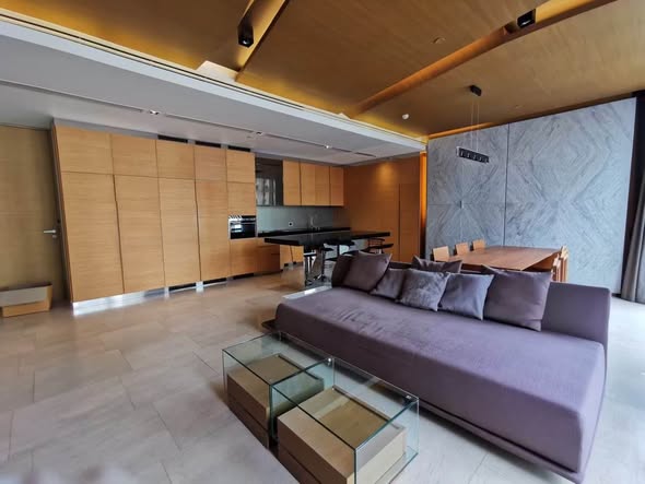 bedroom and living room of Saladaeng Residences