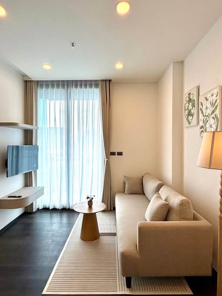 living room and bedroom of Sapphire Condominium Rama 3