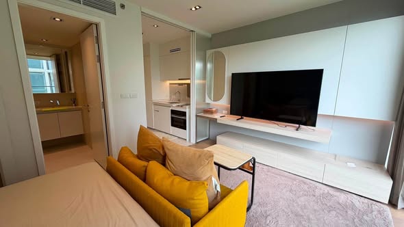 bedroom and living room and room interior of SCOPE Promsri