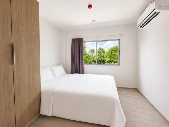 bedroom of เสนาคิทท์ เวสต์เกต-บางบัวทอง | SENA Kith Westgate – Bangbuathong