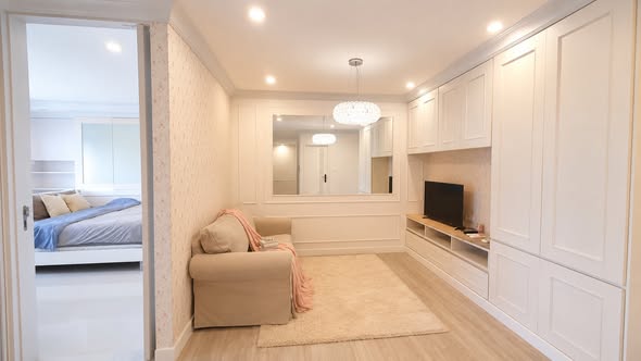 bedroom and room interior of Sense of London Condo