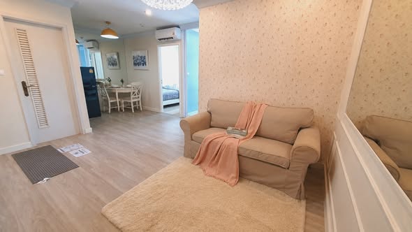 living room and bedroom of Sense of London Condo