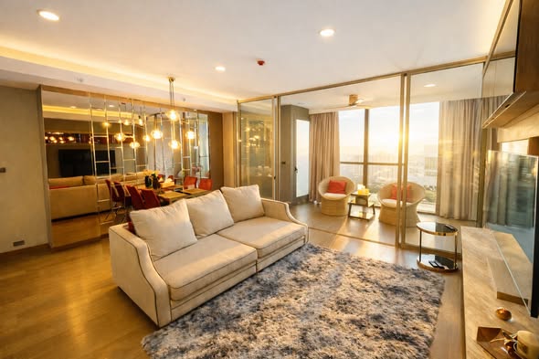 living room of Siamese Exclusive Queens ไซมีส เอ็กซ์คลูซีฟ ควีนส์